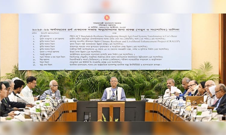 ১ হাজার ৯৮৮ কোটি টাকার ১৩ প্রকল্প একনেক সভায় অনুমোদন